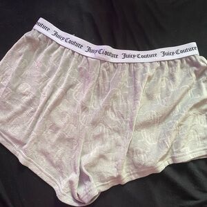 juicy couture grey sleep shorts
